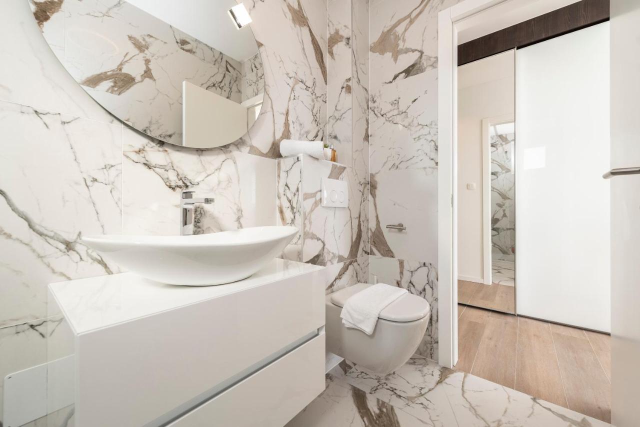 Mediteran Luxury Penthouse With Jacuzzi Mandre Exterior foto