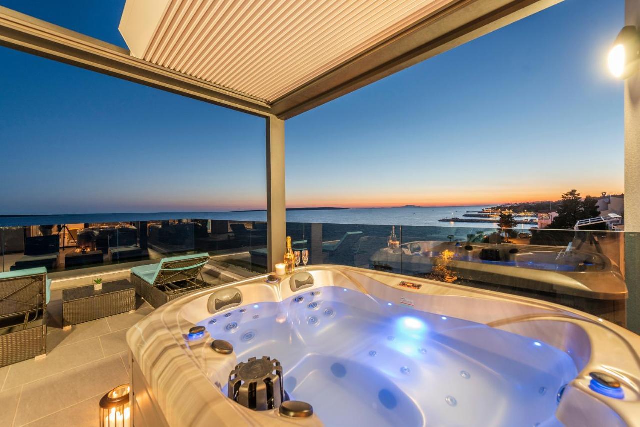 Mediteran Luxury Penthouse With Jacuzzi Mandre Exterior foto